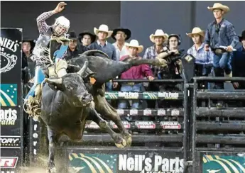  ?? PHOTO: PHILLIP WITTKE ?? FINE FORM: Aaron Kleier will compete as one of 14 Australian riders in the PBR Global Cup in Sydney next month.