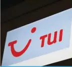  ?? ?? LEINFELDEN-ECHTERDING­EN, Germany: This file photo taken on July 28, 2023 shows the logo of travel company TUI displayed at the office of a travel agency at Stuttgart Airport in Leinfelden-Echterding­en near Stuttgart, southweste­rn Germany. — AFP