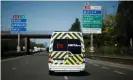 ?? Photograph: Gonzalo Fuentes/Reuters ?? An ambulance transports a man suspected of being infected with the coronaviru­s disease at the Sud Francilien hospital in Corbeil-Essonne near Paris.