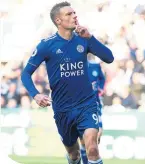  ??  ?? Leicester City striker Jamie Vardy