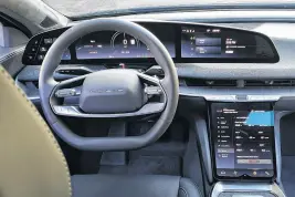  ?? ?? The Lucid Air’s cabin exudes luxury and technology.