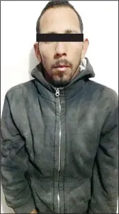  ??  ?? JesÚs noé Salcido Herrera de 26 años; enseguida el arma que utilizó