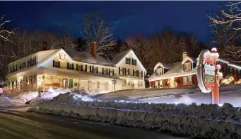  ??  ?? COUNTRY CHARM: Christmas Farm Inn in Jackson, N.H., will host a wine dinner during this month’s New Hampshire Wine Week.