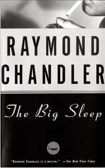  ?? SUBMITTED IMAGE ?? A picture of the cover of Raymond Chandler’s “The Big Sleep.”