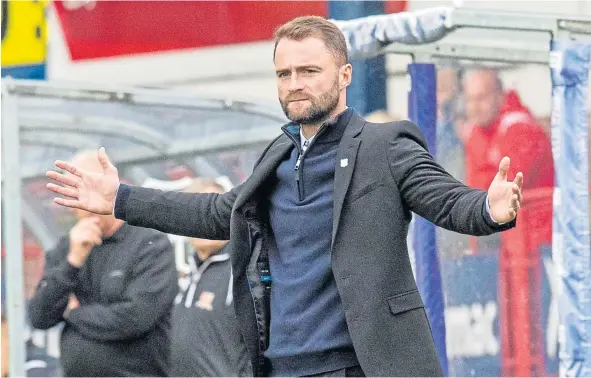  ??  ?? Dundee manager James McPake says people will see a completely different Dundee side once the players click and hopes that starts tonight in Dumfries.