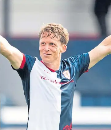  ?? ?? SOLID START: Christophe Berra has been a giant at the back for Raith Rovers.