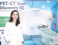  ??  ?? INTERÉS. Jenny Davanzo realizará el diagnóstic­o con el PET-CT