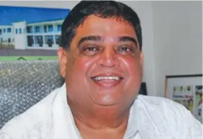  ??  ?? Fiji Football Associatio­n (FFA) president Rajesh Patel.