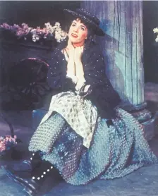  ?? Smithsonia­n Institutio­n via AP ?? Julie Andrews as Eliza Doolittle in “My Fair Lady.”