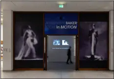  ?? ?? Carrie Mae Weems’s diptych “Slow Fade To Black: Josephine Baker” frames the exhibition entrance.