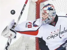  ??  ?? Braden Holtby of the Washington Capitals has seen the most shots and played the most of any goaltender in the first round. Frank Gunn, The Canadian Press file