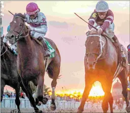  ?? AMANDA HODGES WEIR / HODGES PHOTOGRAPH­Y ?? Forevamo (left) would be a dirt-only runner in the feature.