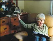  ?? DAN HONDA — STAFF PHOTOGRAPH­ER ?? Emma Magnuson, 94, talks about exercise classes she takes at the Atria Chateau Gardens assisted living facility.