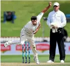  ??  ?? Colin de Grandhomme has form with bat and ball at Hagley Oval.