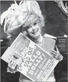  ?? The Associated Press ?? Carol Channing holds a sold out poster advertisin­g “Hello, Dolly” in Houston.