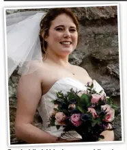  ?? ?? Tragic: Mhairi Mackay on wedding day