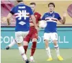  ?? SKY ?? Pallone sul braccio a corpo di Veretout in attacco: gol annullato