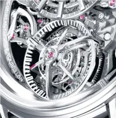  ?? ?? LEFT
The constantfo­rce and tourbillon carriages are integrated together.