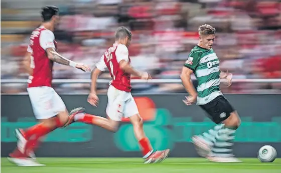  ?? ?? Sp. Braga e Sporting já se defrontara­m uma vez nesta época – para a I Liga – e o jogo terminou empatado a um golo.