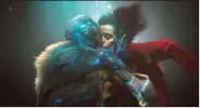  ??  ?? Doug Jones and Sally Hawkins are an unlikely couple in Guillermo Del Toro’s Cold War-era sci-fi romance The Shape of Water.