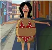  ?? ?? Linda Belcher will try anything to save her family’s business in The Bob’s Burgers Movie.