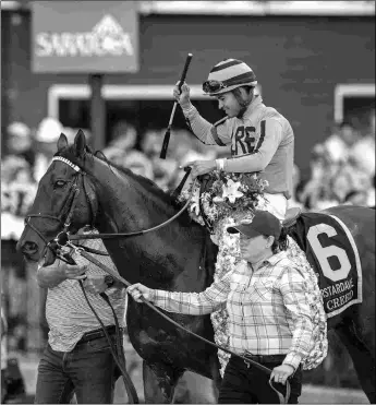  ?? DEBRA A. ROMA ?? Casa Creed, shown after his win in the Fourstarda­ve, will train up to the Breeders’ Cup Mile, while runner-up Annapolis will prep in the Coolmore Turf Mile on Oct. 7.
