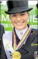  ?? DPA-BILDER: VENNENBERN­D ?? Weltmeiste­r im Reiten: Sandra Auffarth aus Ganderkese­e (links/Vielseitig­keit) und Kristina Bröring-Sprehe aus Dinklage (Dressur)