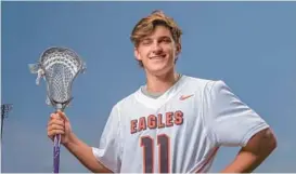  ?? KARL MERTON FERRON/BALTIMORE SUN ?? AJ Marsh, The Baltimore Sun’s 2023 All-Metro boys lacrosse Player of the Year, will join two of his McDonogh teammates in the Senior All-America Lacrosse Game today.