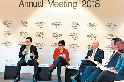  ?? ESPECIAL ?? El secretario de Economía participa en el Foro Económico Mundial de Davos, Suiza.