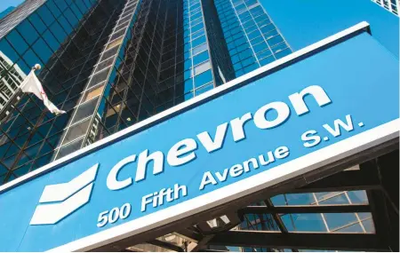  ?? FILE ?? Chevron Corp. is among the energy stocks with the highest weights in the S&P 500. Energy vastly outperform­ed other sectors over the 12 months through Feb. 28.