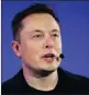  ??  ?? Tesla chief executive Elon Musk