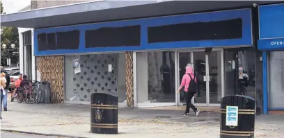  ??  ?? One of the empty shops in Neath.