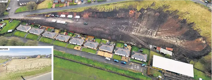  ?? ?? AFTER Nearly 900 people have signed a petition calling for an end to the ‘unauthoris­ed occupation’ of the sloping field on Porters Road in Nantyglo, south Wales, where tons of earth has been removed by settlers