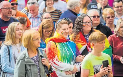  ?? Picture: Steve MacDougall. ?? The first Perthshire Pride event was held in the city last summer.