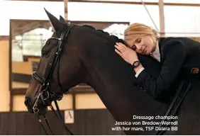  ?? ?? Dressage champion Jessica von Bredow-Werndl with her mare, TSF Dalera BB