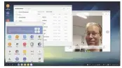  ??  ?? Samsungs desktop-Android kan vensters verplaatse­n en het formaat ervan aanpassen. Qua bediening is het bijna gelijk aan 'echte' desktopsys­temen.