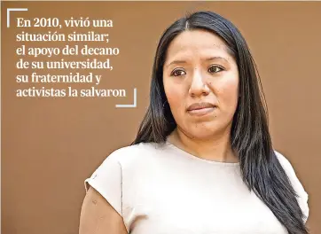  ??  ?? Jessica colotl se convirtió en el símbolo de la lucha para aprobar el Dream Act