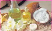  ?? PHOTO: SHUTTERSTO­CK ?? Massage you body with coconut oil and then gently cleanse with a cotton pad to remove colour without drying skin