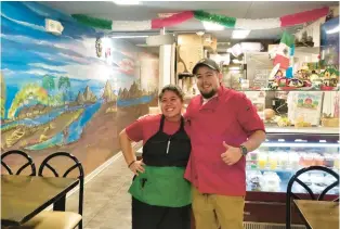  ?? RYAN KNELLER/THE MORNING CALL ?? La Cocina del Abuelo, offering authentic Mexican cuisine such as tacos, tostadas and quesadilla­s, opened about two months ago at 621 W. Hamilton St. in downtown Allentown. Pictured are manager Maria Garcia and executive chef Harrison Lemus.