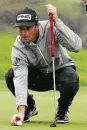  ?? Gregory Bull / Associated Press ?? Viktor Hovland leads the Farmers Insurance Open by one stroke.