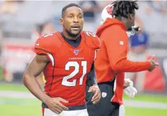  ?? RICK SCUTERI/ASSOCIATED PRESS ?? Patrick Peterson has returned to practice with Arizona after serving a sixgame suspension to open the season. He spent his time away from the team working out in Flagstaff.