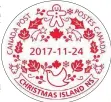  ?? SUBMITTED PHOTO/CANADA POST ?? LEFT: For the past 24 years, the Canada Post location in Christmas Island has released a postmark stamp for the holiday season. This year’s postmark was unveiled on Nov. 24, much to the pleasure of the general public and collectors alike. Shown here is...