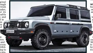  ??  ?? RUGGED: The Ineos Grenadier has echoes of the much-loved Defender