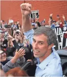  ?? GETTY IMAGES ?? The Texas Senate race is the most expensive congressio­nal race in U.S. history, with Beto O’Rourke raising a record $69.1 million.