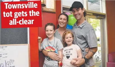  ?? ?? Devon and Darren Hall with kids Jack and Layla.
Picture: Townsville University Hospital