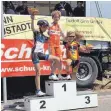  ?? FOTO: RAD- UNION WANGEN ?? Malcom Otto ganz oben auf dem Podium.