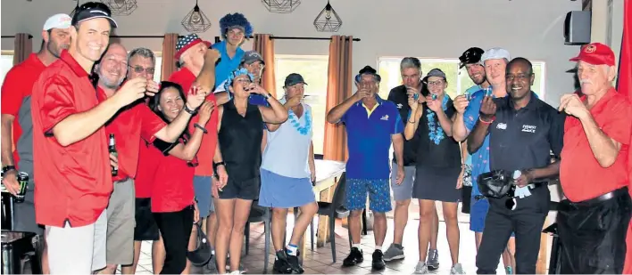  ?? Photos: Erwin Kruger ?? The golf was great and the spirit of camaraderi­e was even better at the Felixton Country Cub’s inaugural Ryder Cup competitio­n