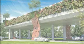  ??  ?? La contratist­a, sin embargo, sostiene que será un “viaducto verde”, porque se proyecta el traslado de árboles y nuevas plantacion­es en la zona.