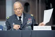  ?? Greg Nash, © The New York Times Co. ?? Maj. Gen. William J. Walker, commander of the District of Columbia National Guard, addresses a Senate committee this month.