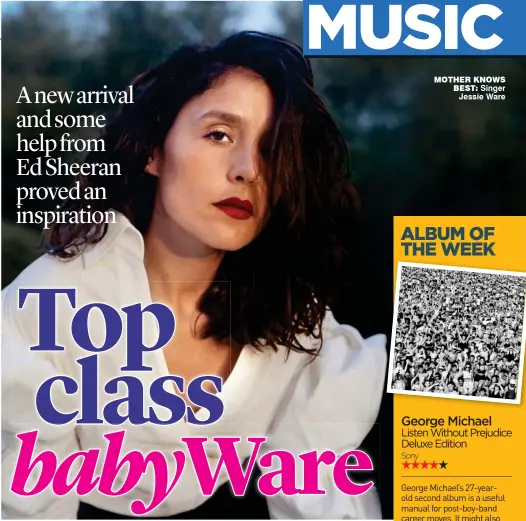  ??  ?? Mother knows best: Singer Jessie Ware